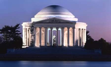 Jefferson Memorial, Washington, D.C. - Vintage Style Photo Tint Variant