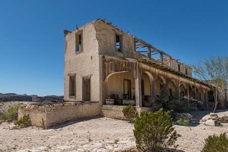 Remains of an old structure in Terilingua, southern Brewster County, TX