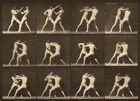 Motion Study: Men Fighting