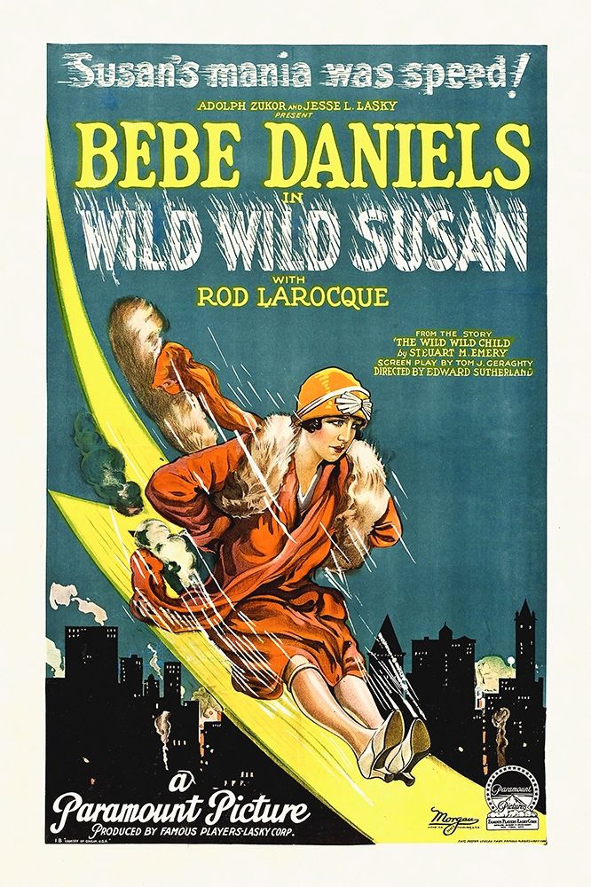 Bebe Danials, Wild Wild Susan, 1925