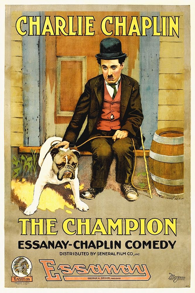 Charlie Chaplin, Champion, The,  1919 Esanney