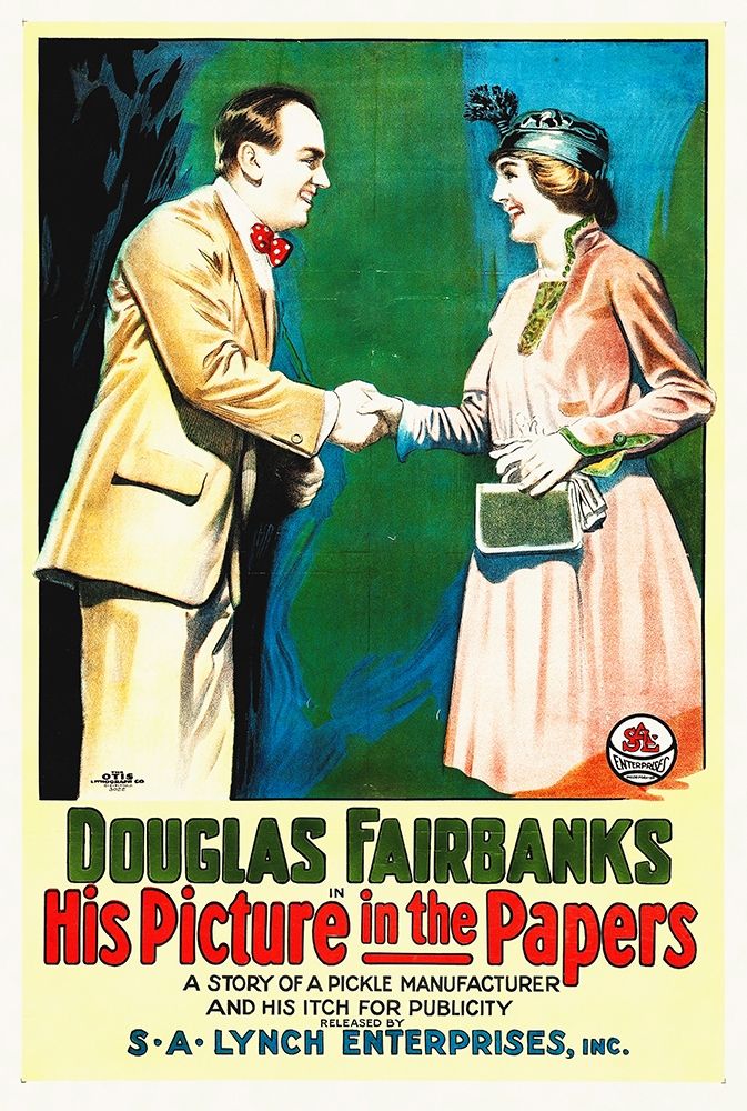 Douglas Fairbanks, His Picture In The Papers