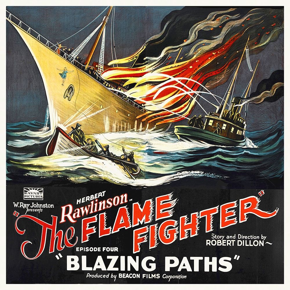 Flame Fighter, Blazing Paths, Herbert Rawlinson, 1925