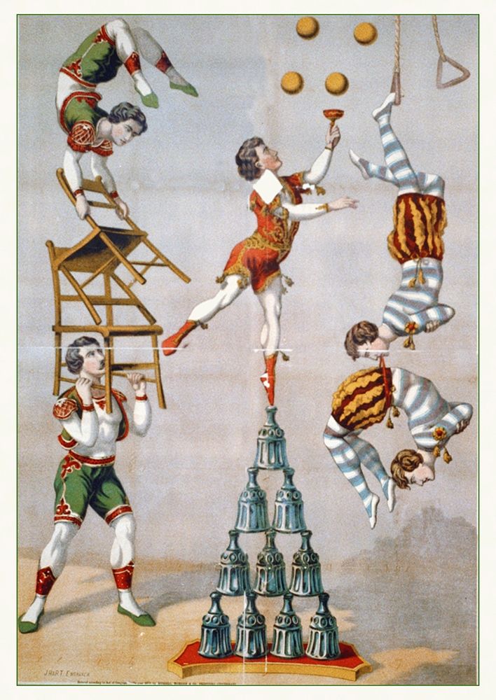 Acrobatic Act - 1870