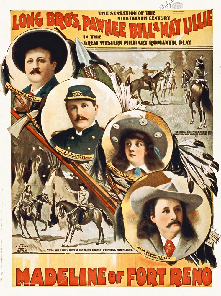 Long Bros, Madeline Of Fort Reno The Sensation Of The 19th Century