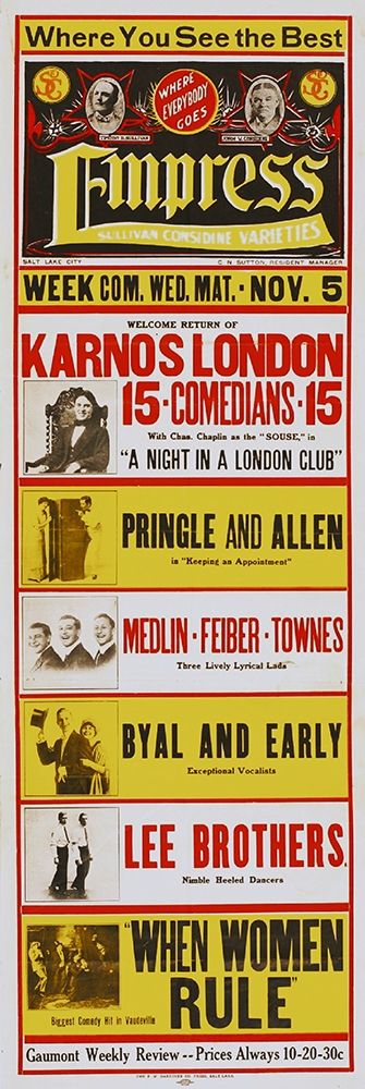 Charlie Chaplin - Early Vaudville at The Empress
