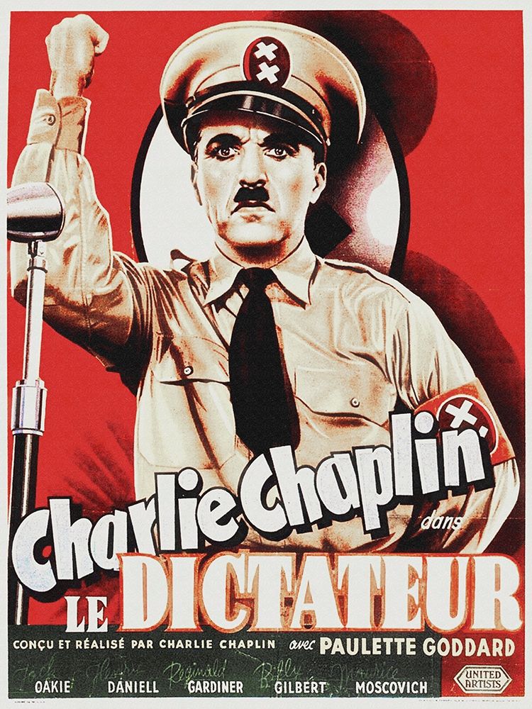 Charlie Chaplin - French - The Great Dictator, 1940