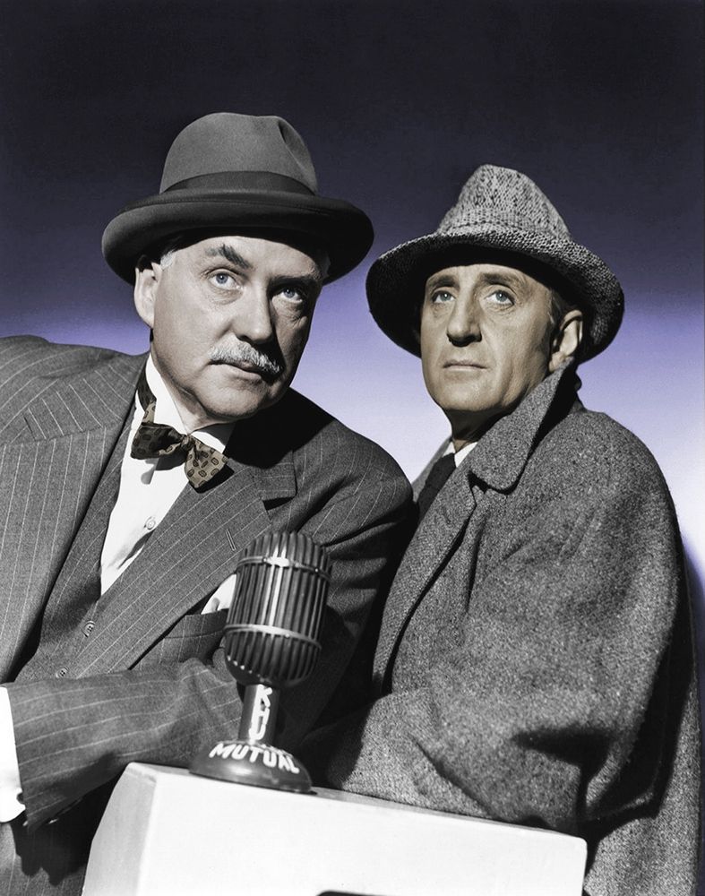 Basil Rathbone with Nigel Bruce