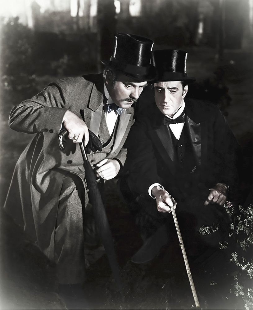 Basil Rathbone with Nigel Bruce