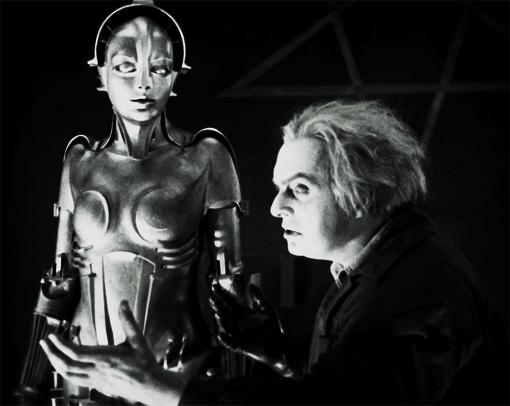 Metropolis - Maria with Rotwang -  Production Still