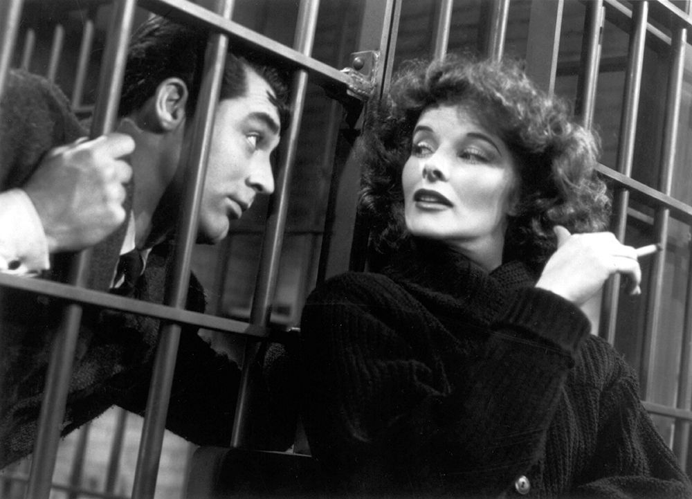 Cary Grant with Katherine Hepburn - Bringing Up Baby