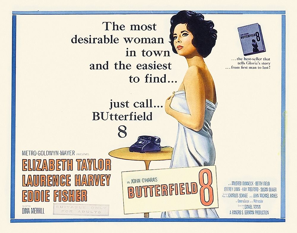 Elizabeth Taylor - Butterfield 8 - Lobby Card