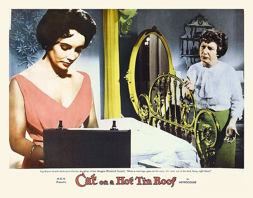 Elizabeth Taylor - Cat on a Hot Tin Roof - Lobby Card