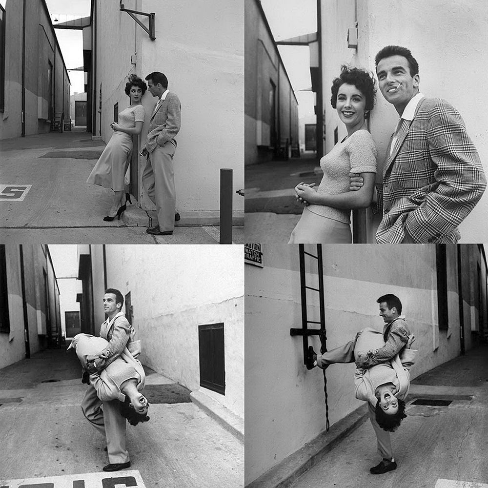 Elizabeth Taylor and Montgomery Clift