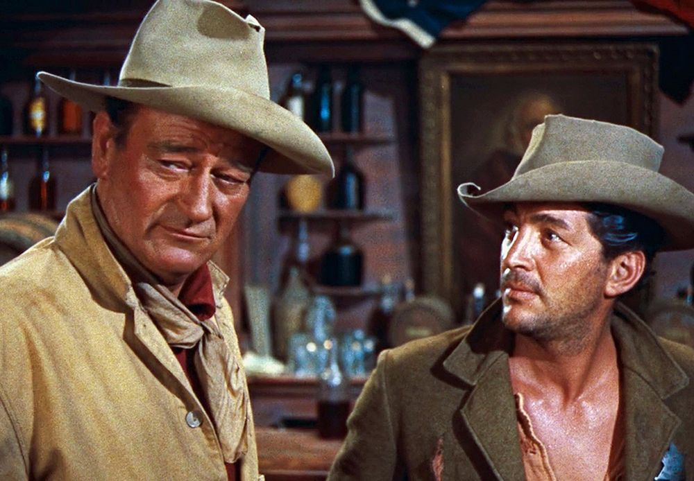 John Wayne with Dean Martin