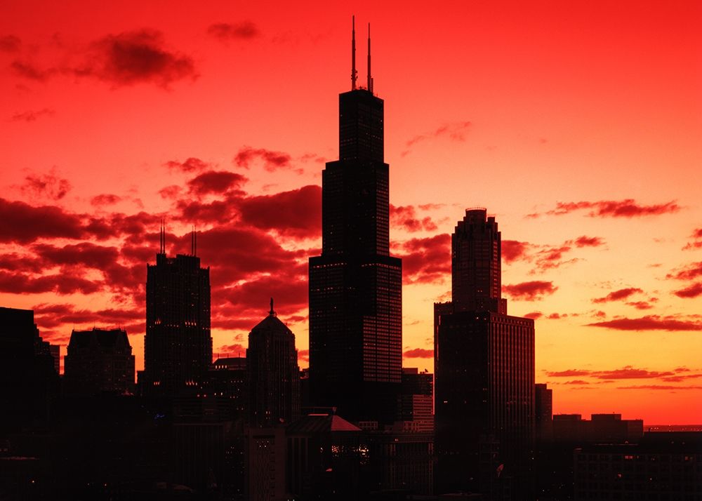 Chicago silhouette Chicago Illinois
