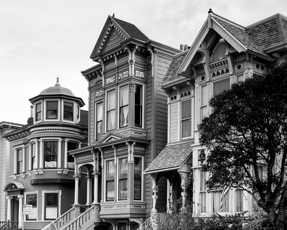 Row mansions loaded with gingerbread San Francisco California