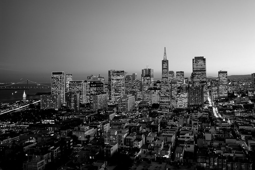 San Francisco California at dusk