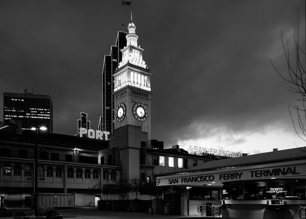Ferry Building at night San Francisco California