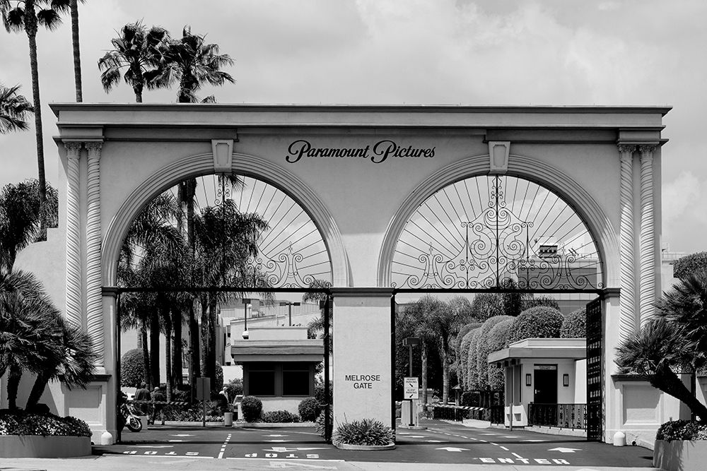 Paramount Pictures entrance gate Hollywood Los Angeles California