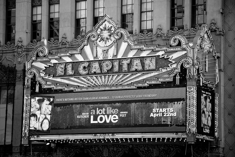 El Capitan Theatre Marquee Los Angeles California