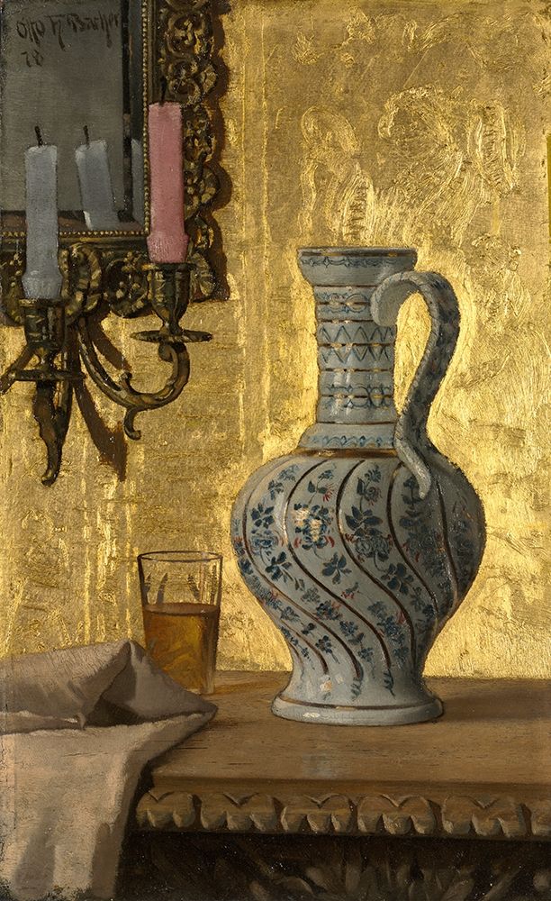 Pitcher and a Glass on a Table