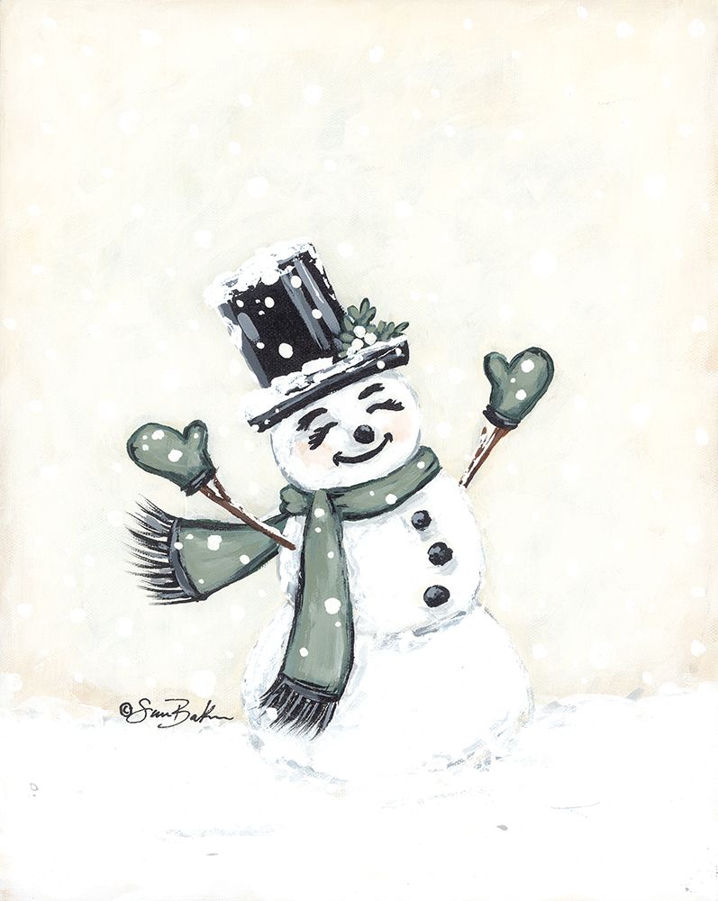 Jolly Green Snowman