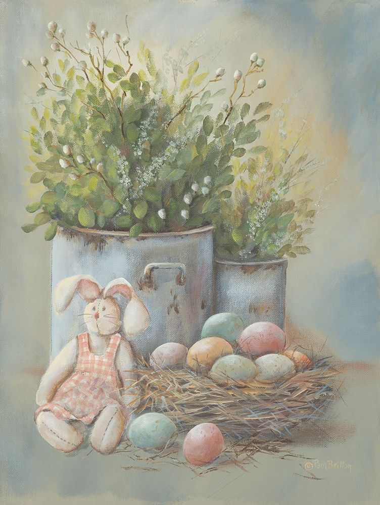 Rustic Easter Vignette