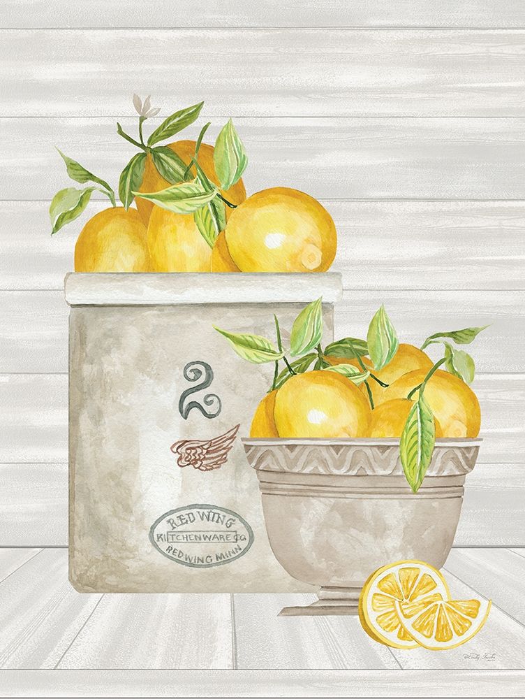 Lemon Crock and Bowl