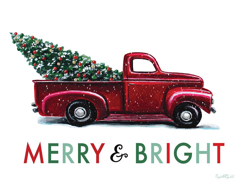 Merry & Bright Red Truck