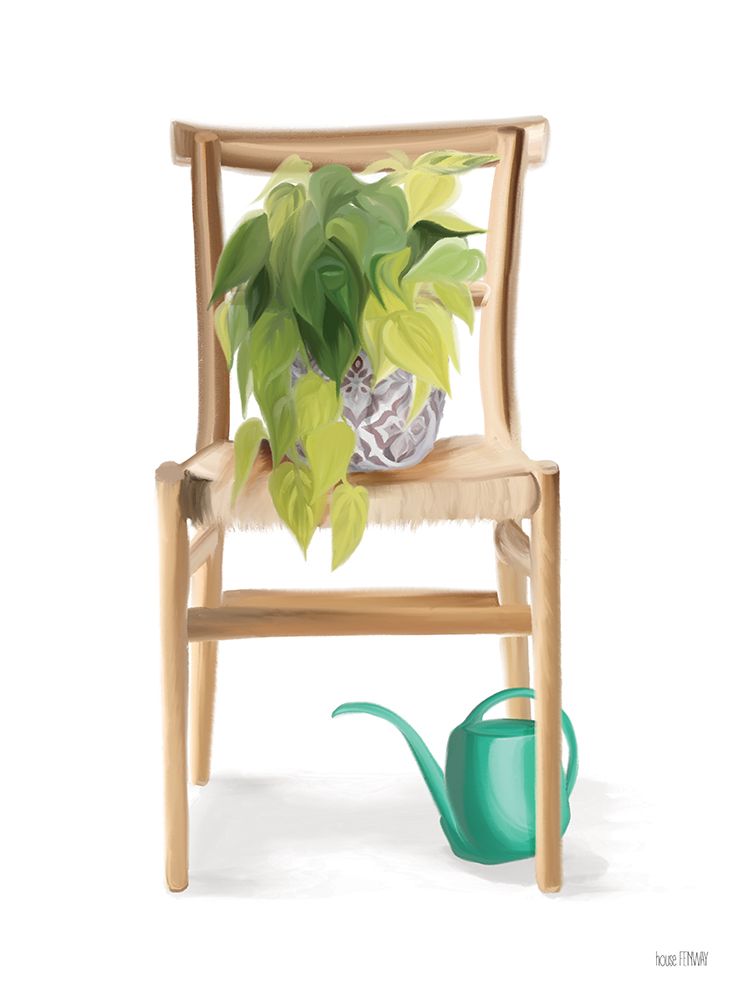 Plant Lover Wicker Chair