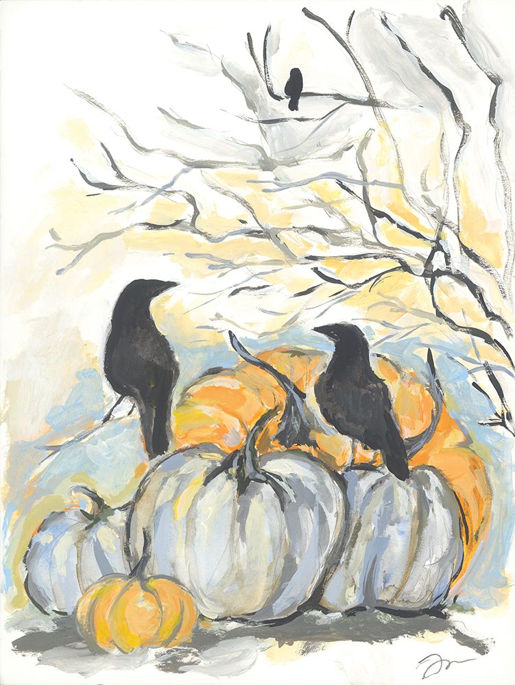 Crows in the Pumpkin Patch