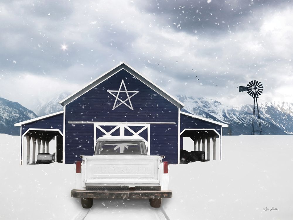 White Chevy at Navy Barn