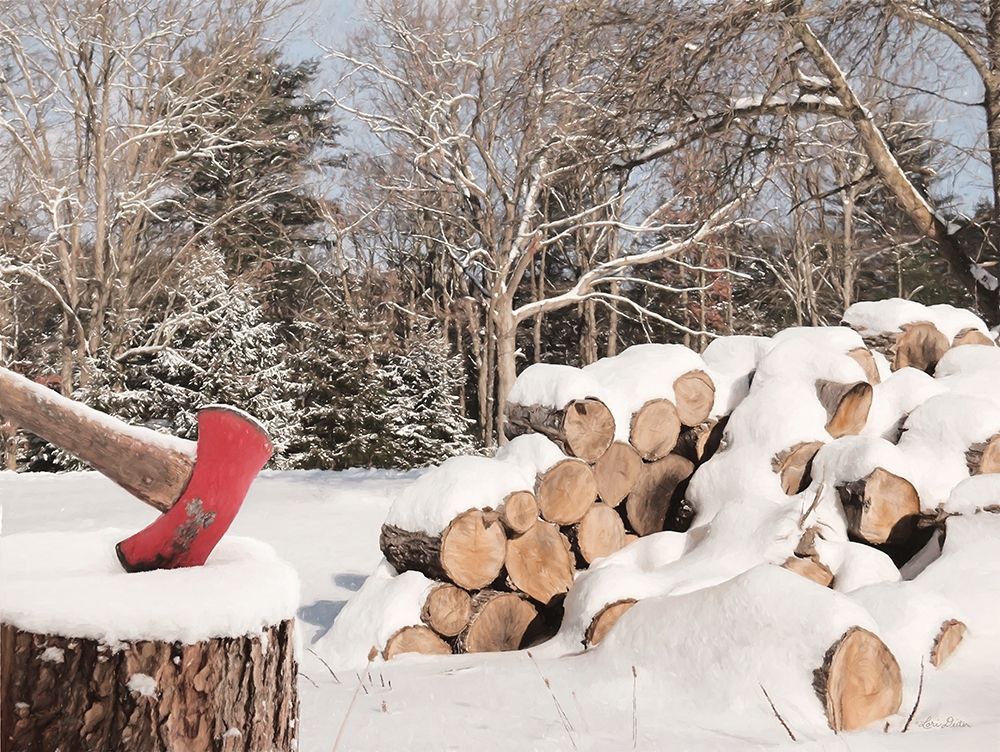 Snowy Wood Pile