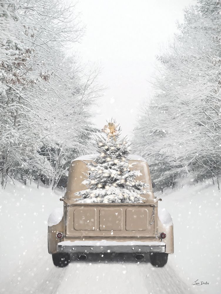 Gold Christmas Truck