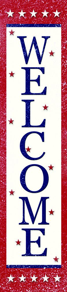 Patriotic WELCOME Porch Sign