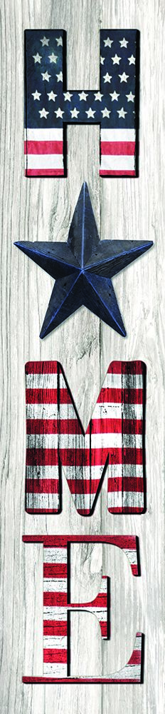 Stars and Stripes HOME Porch Sign