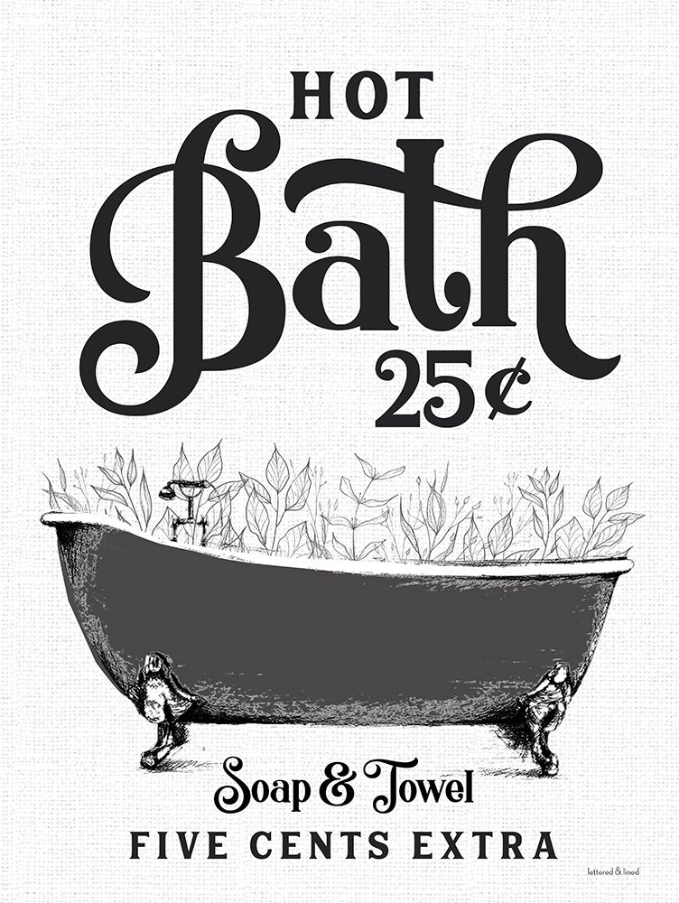 Hot Bath Bathtub Sketch