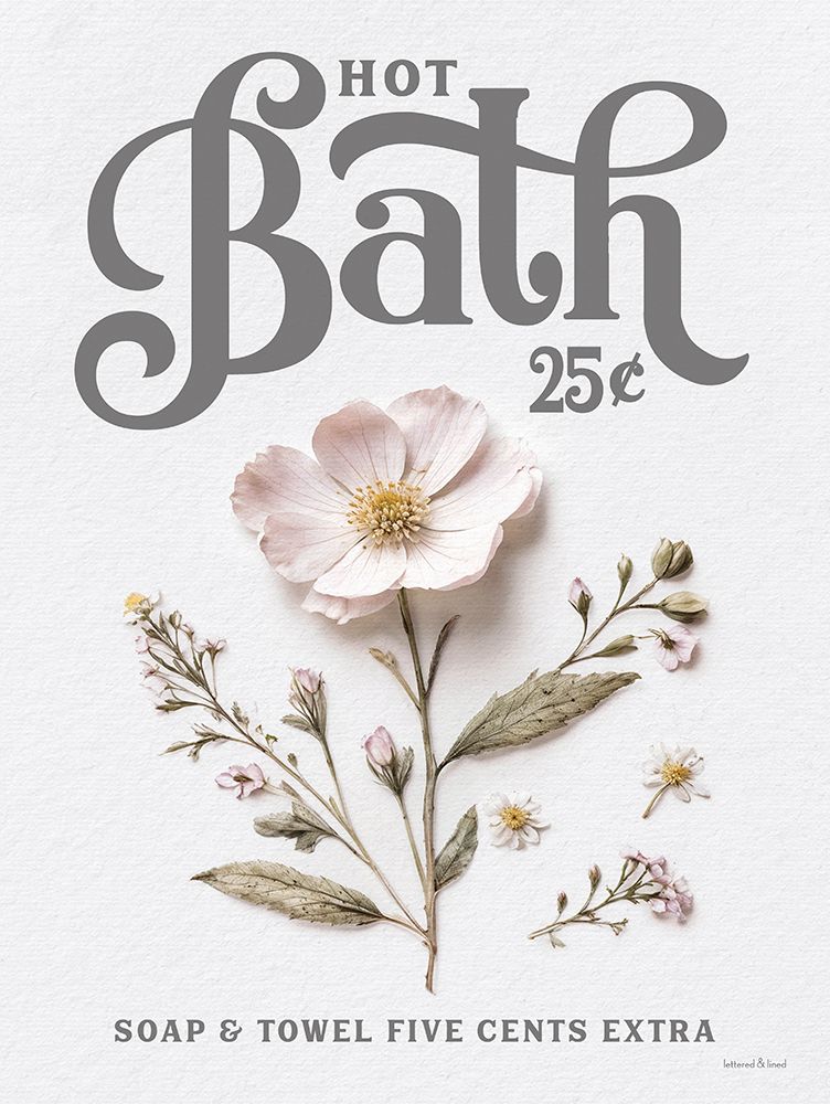 Hot Bath Pressed Flowers I