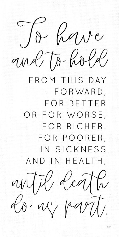 To Have and To Hold