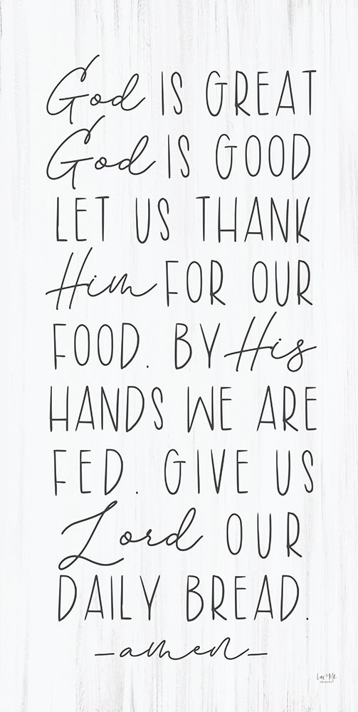God is Great, God is Good