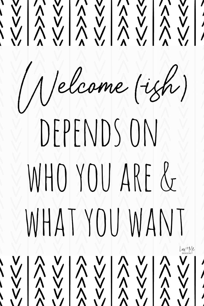 Welcome-ish