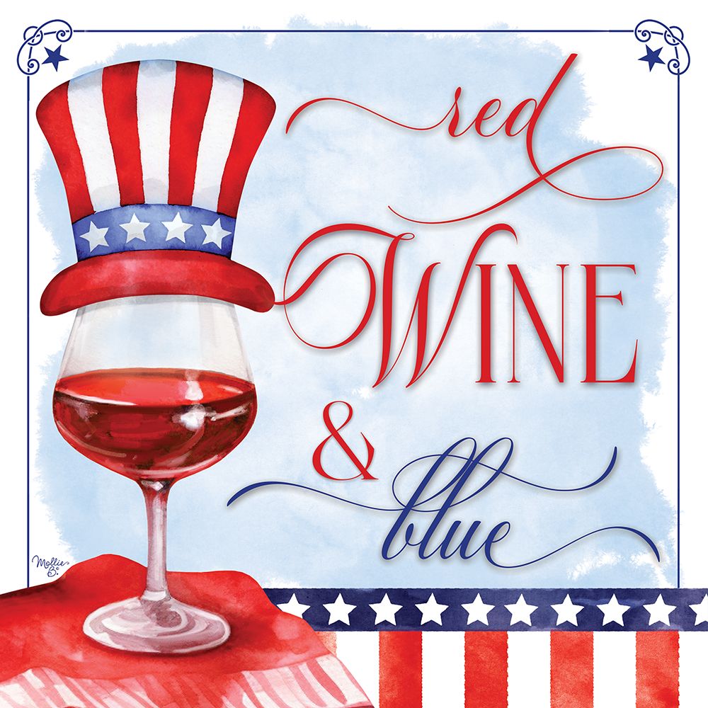 Red Wine And Blue