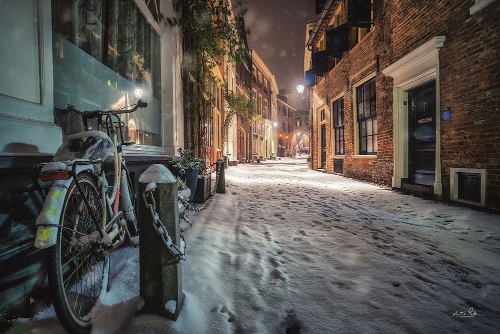 Winter Nighttime Street 1