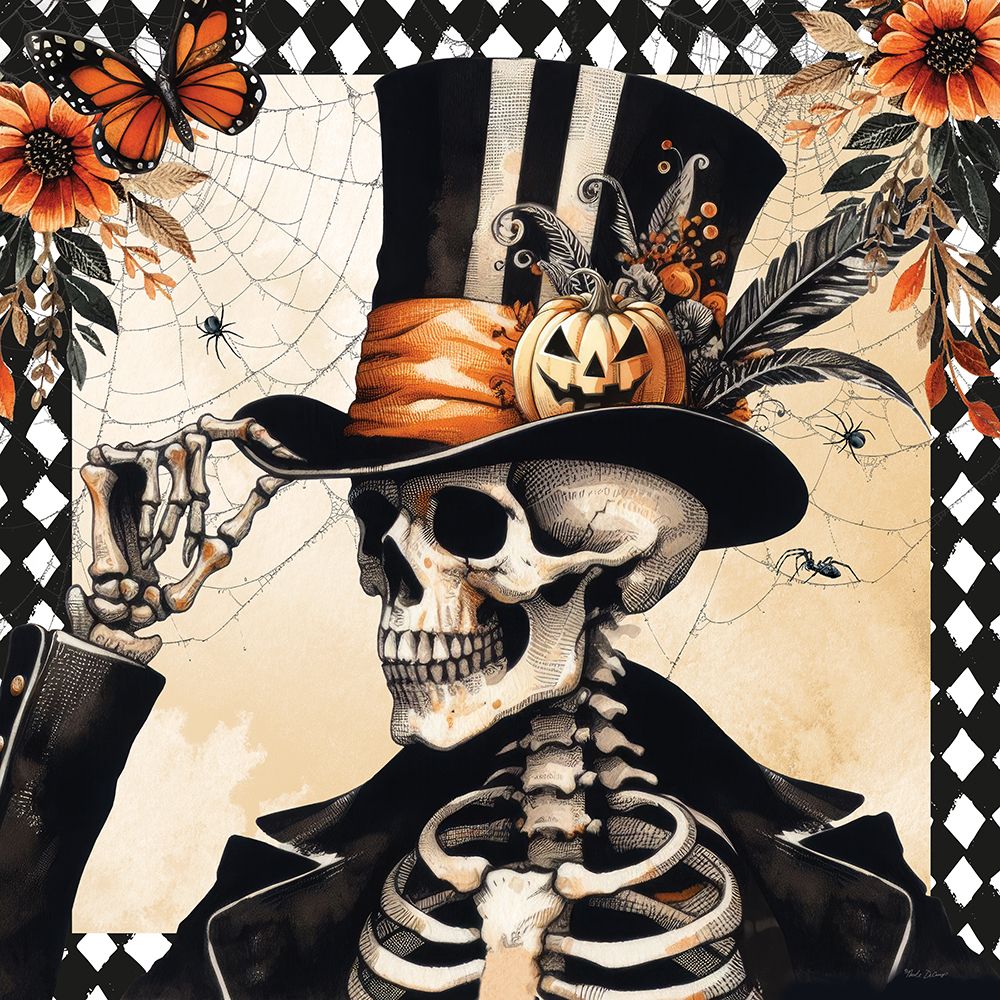 Vintage Halloween Skeleton