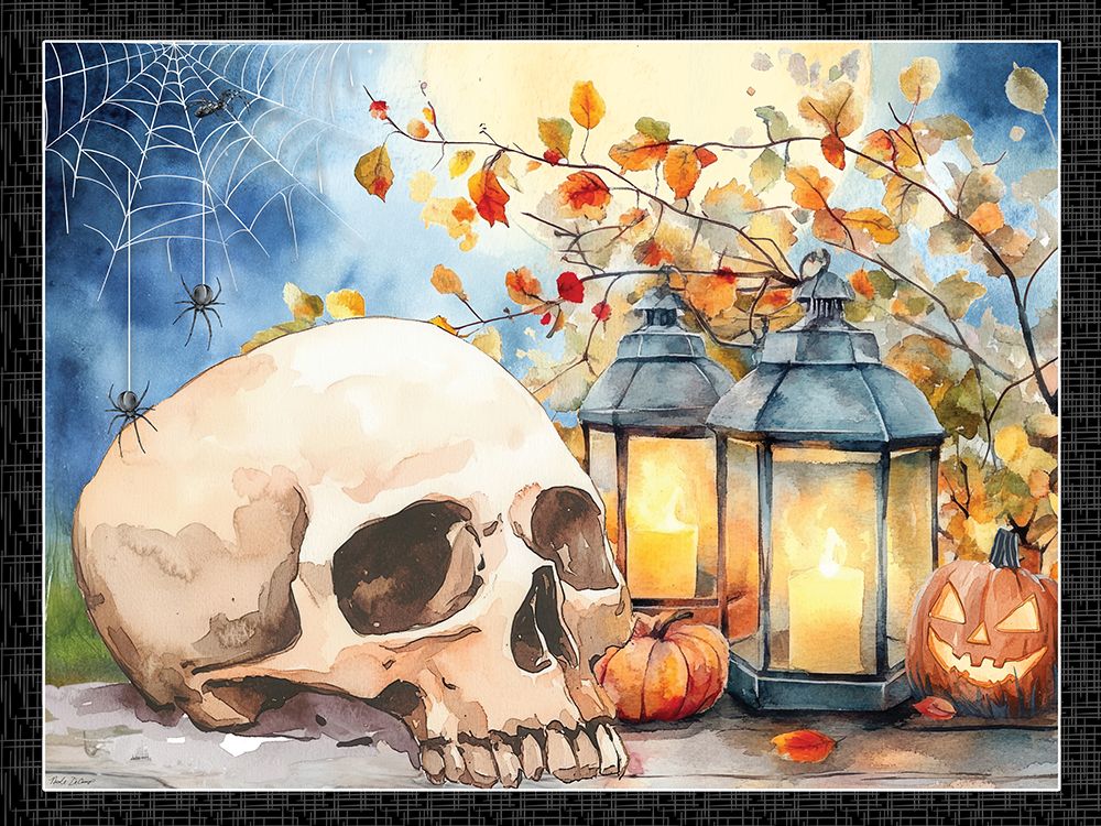 Halloween Skull and Lantern