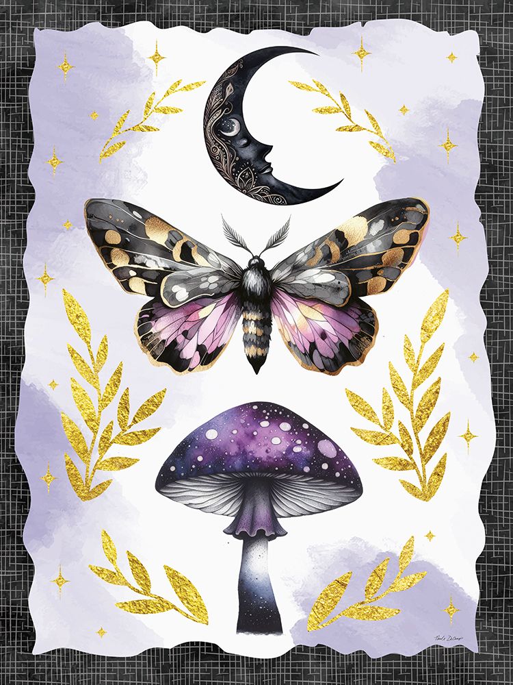 Mystic Butterfly And Mushroom