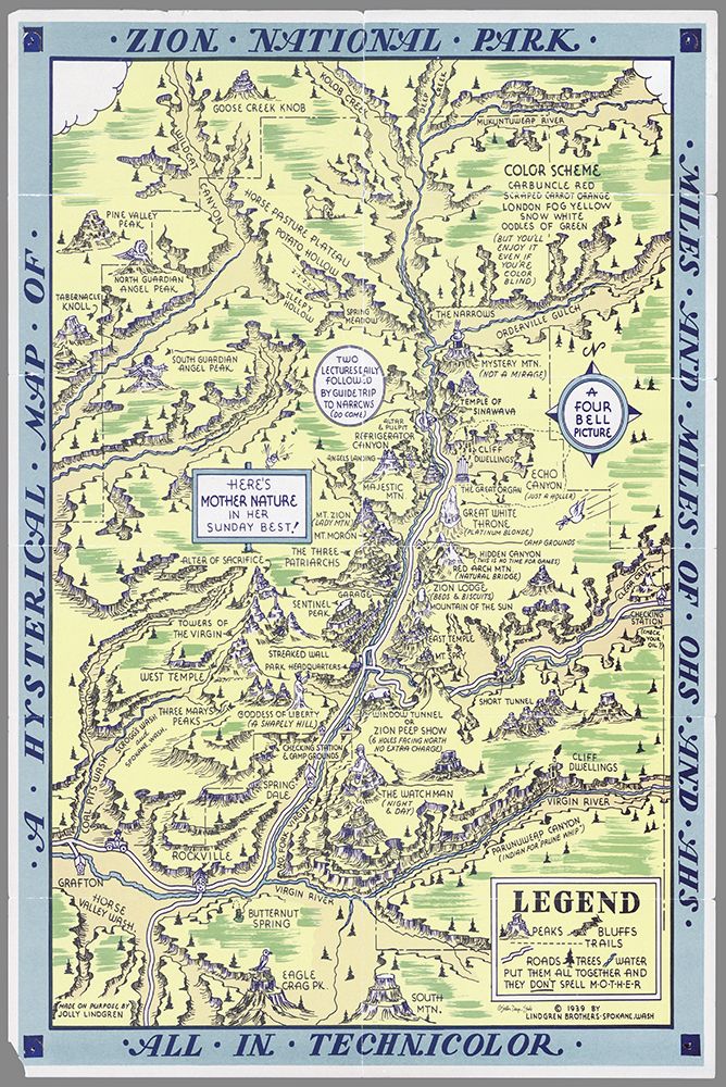 Zion National Park Map