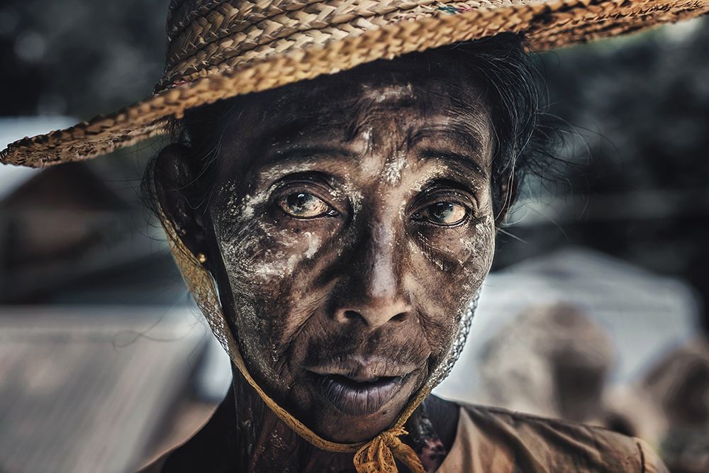 Street portrait in Mandalay, Myanmar.