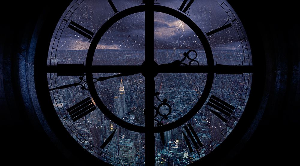 Gotham viewed from above